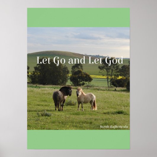 Let Go and Let God Pony Ponies Poster (Devant)