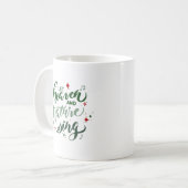 Let Heaven and Nature Sing Christmas Coffee Mug (Devant gauche)