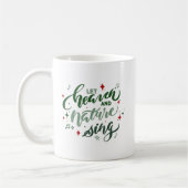 Let Heaven and Nature Sing Christmas Coffee Mug (Gauche)