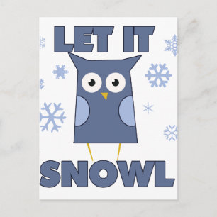 Let is SNOW OWL Briefkaart
