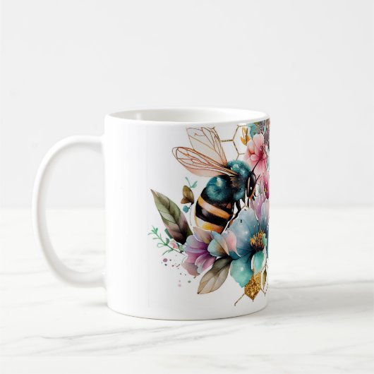 "Let it Bee" Koffie Mok (Links)
