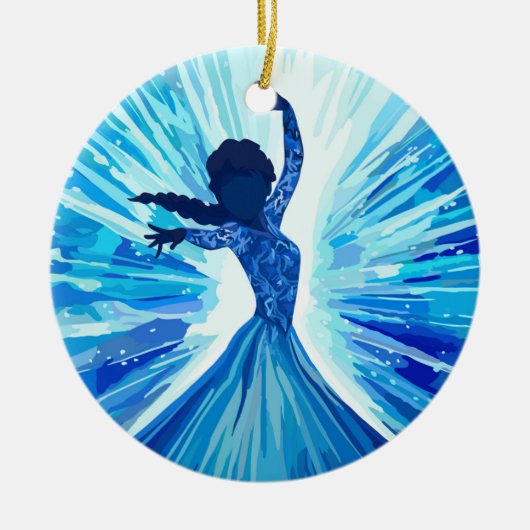 Let It Go Keramisch Ornament (Voorkant)