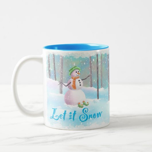 "Let it Snow" 11 oz Snowman Mug (Gauche)