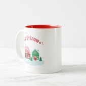 Let it Snow Christmas Village Mug (Devant gauche)