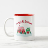 Let it Snow Christmas Village Mug (Gauche)