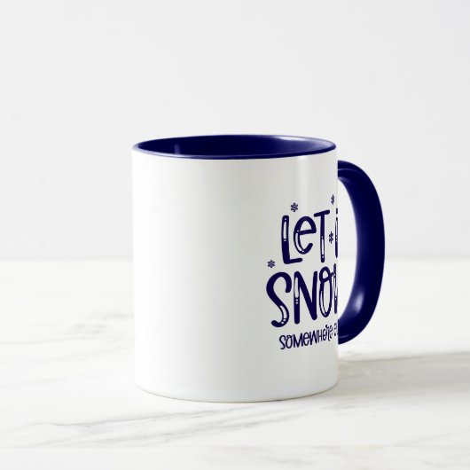Let it Snow Coffee Mug (Devant droit)