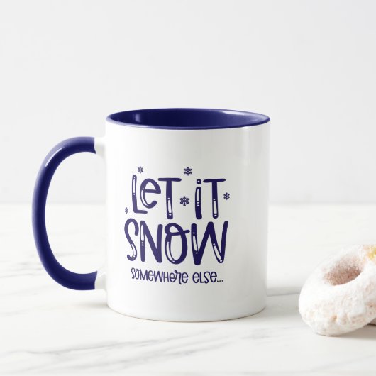 Let it Snow Coffee Mug Mok (Met donut)