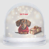 Let It Snow Dachshund Snow Globe (Avant)