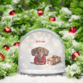 Let It Snow Dachshund Snow Globe Sneeuwbol (Kerstmis)