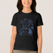 Let It Snow, Family Holidays Tri-Blend Shirt (Voorkant)
