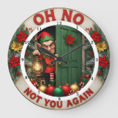 Let It Snow Happy Holidays Grote Klok (Voorkant)