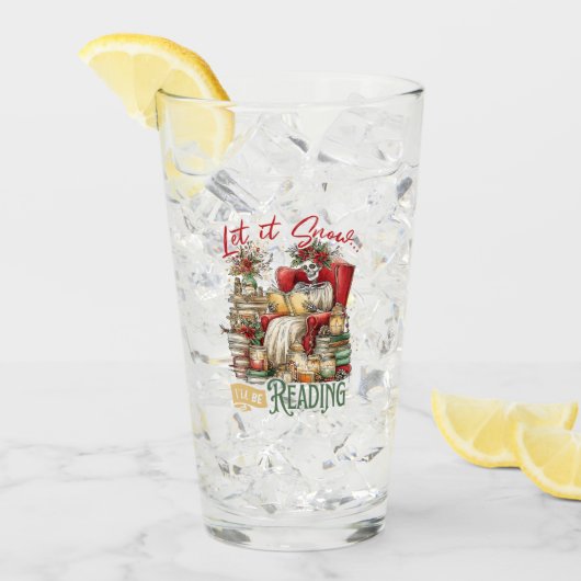 Let It Snow I'll Be Reading  Glas (Voorkant ijs)