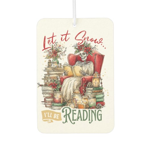 Let It Snow I'll Be Reading Luchtverfrisser (Voorkant)