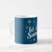 Let it snow, let it glow! koffiemok (Voorkant links)