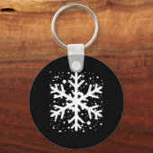 Let It Snow One Big Snowflake T Shirt Sleutelhanger (Voorkant)
