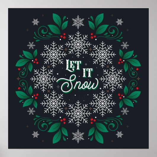 Let It Snow Poster 24x24 (Devant)