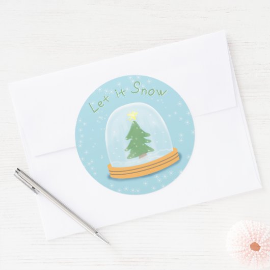 Let it snow stickers (Enveloppe)