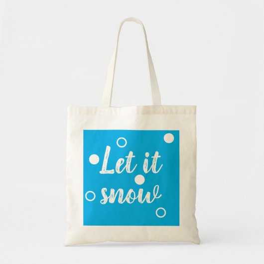Let it snow tote bag (Voorkant)