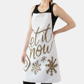 Let It Snow Winter / Holiday apron Schort (Insitu)