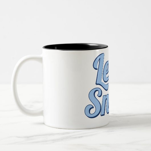 "Let It Snow Winter Mug - cadeau de vacances parfa (Gauche)