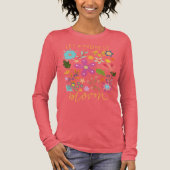 Let kindness bloom.  Tri-Blend shirt (Voorkant)