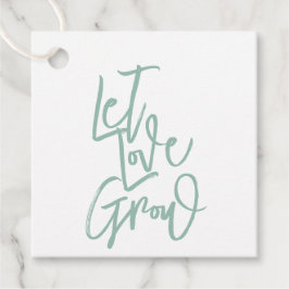 Let Love Grow Bedankjes Labels