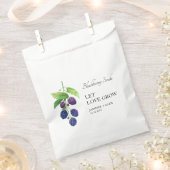 Let Love Grow | BlackBerry Seed Bruiloft Favor Bag Bedankzakje (Geknipt)