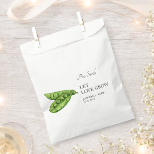 Let Love Grow Erwtenzaad Bruiloft Favor Bag Bedankzakje