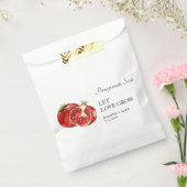 Let Love Grow | Granaatappelzaad Bruiloft Favor Ba Bedankzakje (Gezegeld)