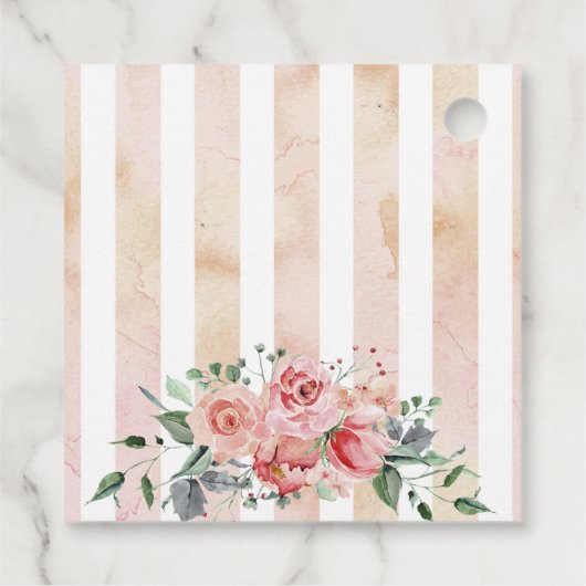 Let Love Grow Hand lettering White Rose Wreate Bedankjes Labels (Achterkant)