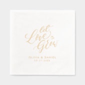 "Let love grow" modern calligraphy wedding (Recto)