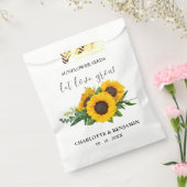Let Love Grow Rustic Sunflower Seed Wedding Bedankzakje (Gezegeld)