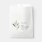 Let Love Grow | Sage Seed Bruiloft Favor Bag Bedankzakje (Voorkant)