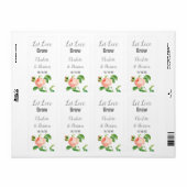 Let Love Grow Seed Packet Weddenschap Favor Label (Full Sheet)