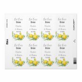 Let Love Grow Seed Packet Weddenschap Favor Label (Full Sheet)