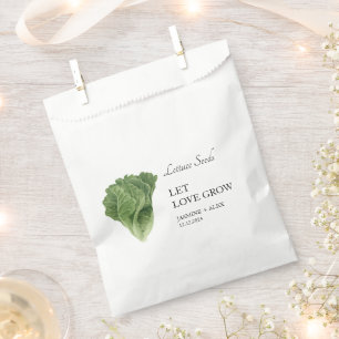 Let Love Grow Sla Seed Bruiloft Favor Bag Bedankzakje