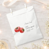 Let Love Grow | Tomatenzaad Bruiloft Favor Bag Bedankzakje (Geknipt)
