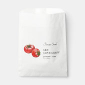Let Love Grow | Tomatenzaad Bruiloft Favor Bag Bedankzakje (Voorkant)
