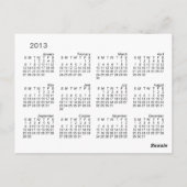 Let Me Out calendrier ~ carte postale (Dos)