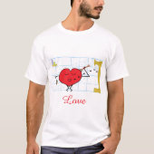 Let Me Shower You with Love: Men's Basic T-Shirt (Devant)