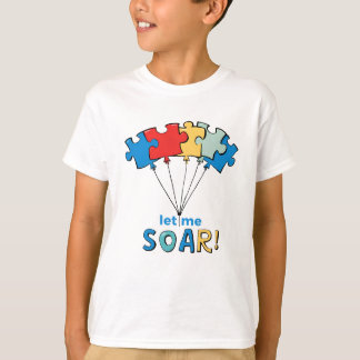 Let Me Soar - Autisme Bewustzijn Puzzel Ballon T-shirt