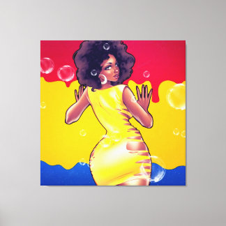 Let niet op mijn rug canvas afdruk