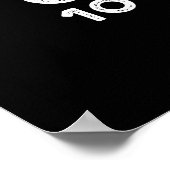 Let op 100% Hotness Funny Coffee Pun Dark BG Poster (Hoek)