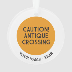 Let op! Antiek kruising Ornament