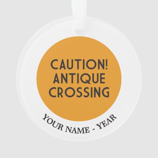 Let op! Antiek kruising Ornament (achterkant)