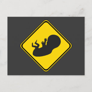 Let op: Baby Vooruit! Briefkaart