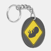 Let op: Baby Vooruit! Sleutelhanger (Voorkant Links)