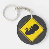 Let op: Baby Vooruit! Sleutelhanger (Voorkant)