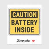 Let op: batterij binnenin sticker (Vel)