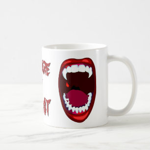 Let op: Beast Demon Fangs Vampire Teeth Koffiemok